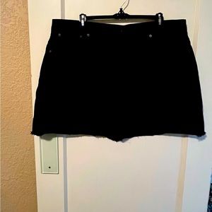 Madewell Black Denim Skirt Women’s Size 18/34.